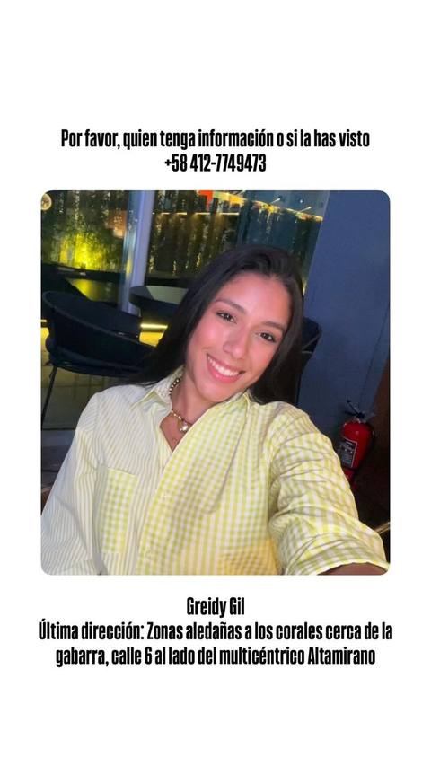 Foto de Greidy Mariosca Gil Contreras