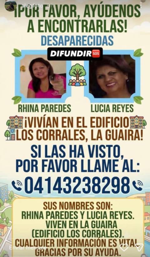 Foto de Rhina Paredes y Lucia Reyes