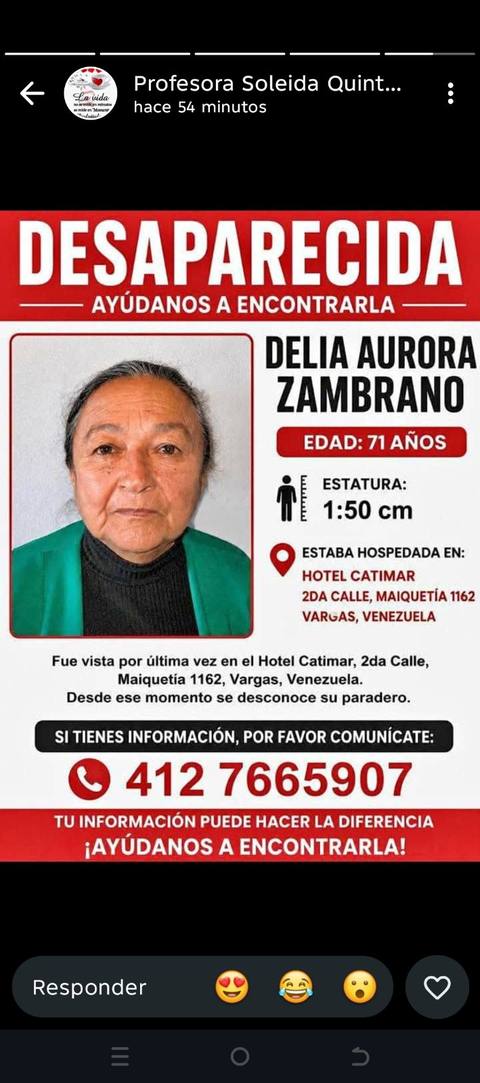 Foto de Delia Aurora Zambrano