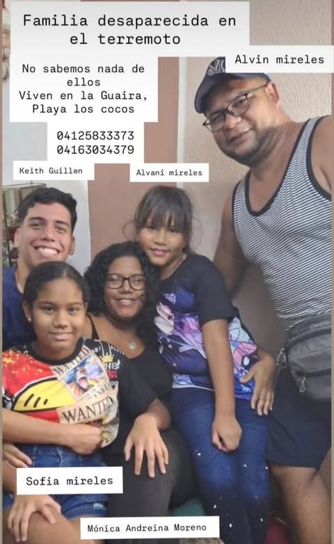 Foto de Familia Mireles (Alvin, Alvani, Sofia), Monica Moreno y Keith Guillen