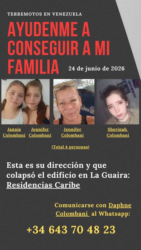 Foto de Jennifer colombani...y sus 3 niñas sherinah jannis jennifer