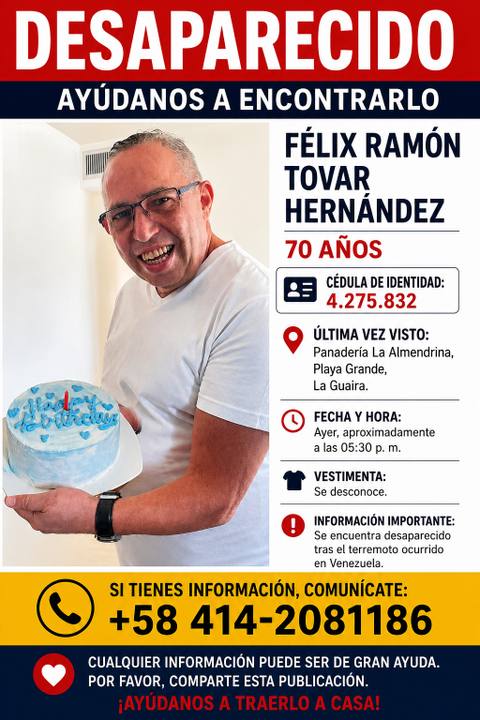 Foto de Félix Ramón Tovar Hernández
