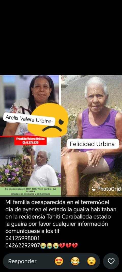 Foto de Persona buscada (revisar nombre)