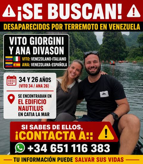 Foto de Vito Giorgini y Ana Divasson