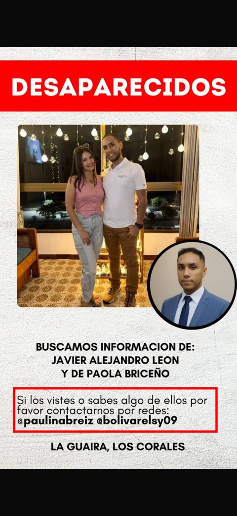 Foto de Javier Alejandro Leon y Paola Briceño