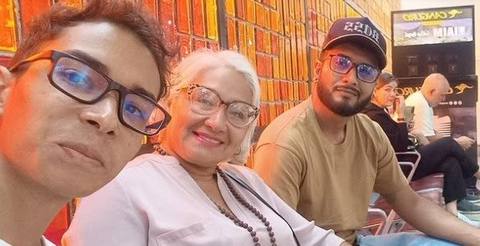 Foto de Aarón Josué Noguera Azuaje y familia