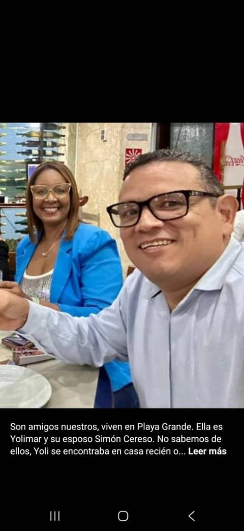 Foto de Ismer Yolimar Barrios y Simón Cereso