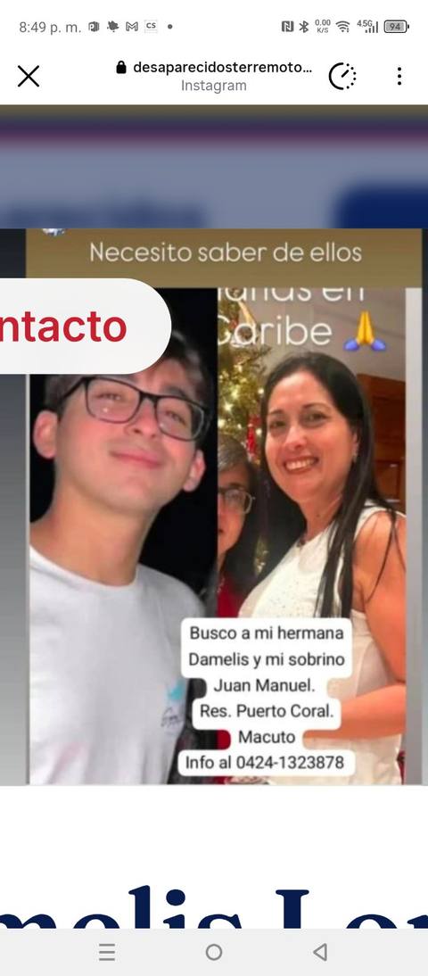 Foto de Damelis López y Juan Manuel