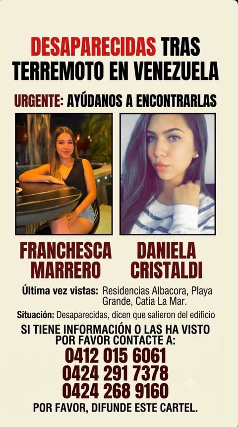 Foto de Daniela Cristaldi y Francheska marrero