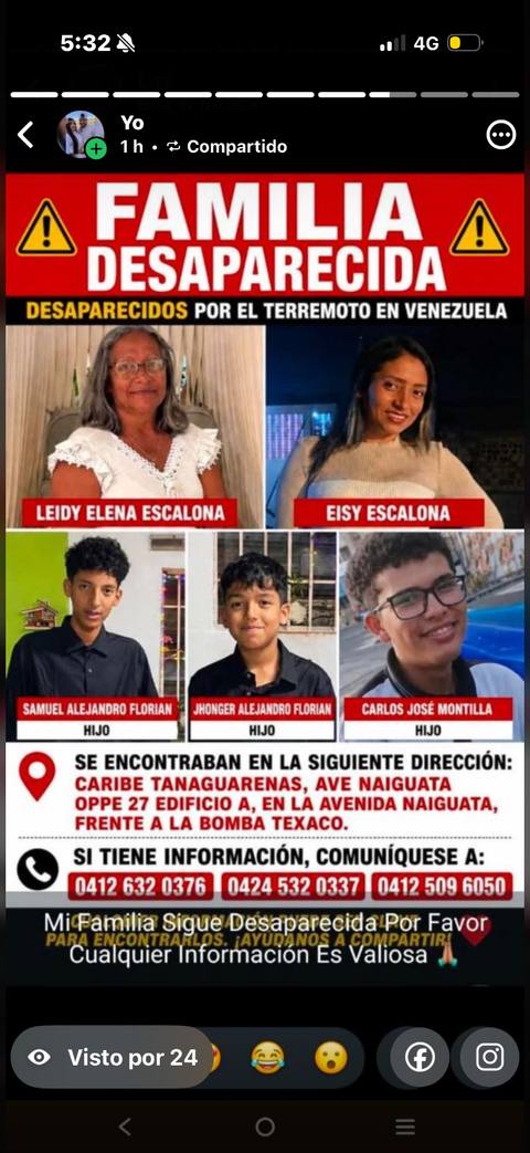 Foto de Carlos Montilla  Samuel Florian Jhonger Florian  Braileidis Guerra Braiderlin guerra Eisy Escalona Leidy Escalona  Lirae