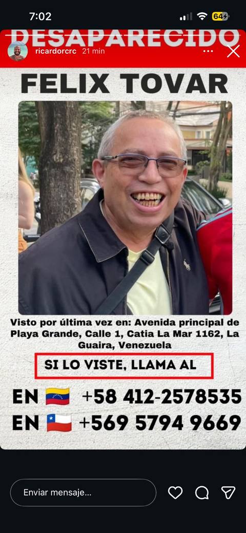 Foto de Félix Ramón Tovar Hernández