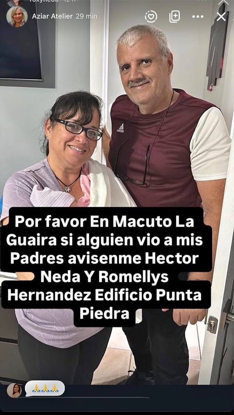 Foto de Romellys Hernández y Héctor Neda