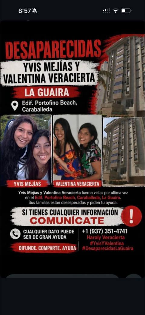 Foto de Yvis Mejías y Valentina Veracierta