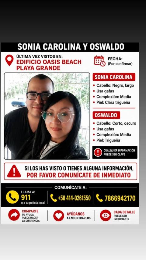 Foto de Carolina Ortega y Oswaldo Villamizar