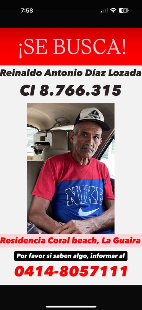 Foto de Reinaldo Antonio Díaz Lozada