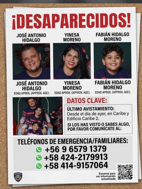 Foto de Yinesa Moreno, José A Hidalgo y Fabián Hidalgo
