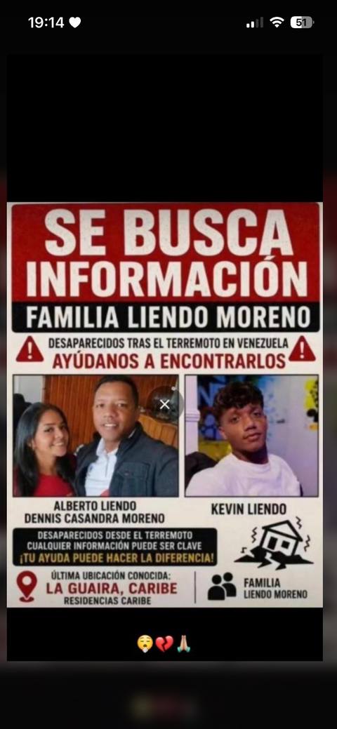 Foto de Alberto liendo y su familia