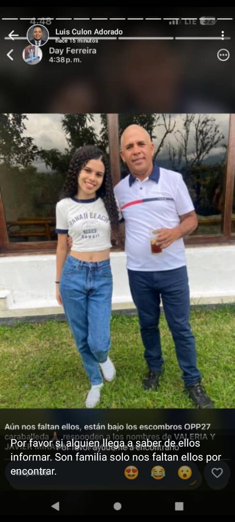 Foto de Valeria miraval y Javier miraval