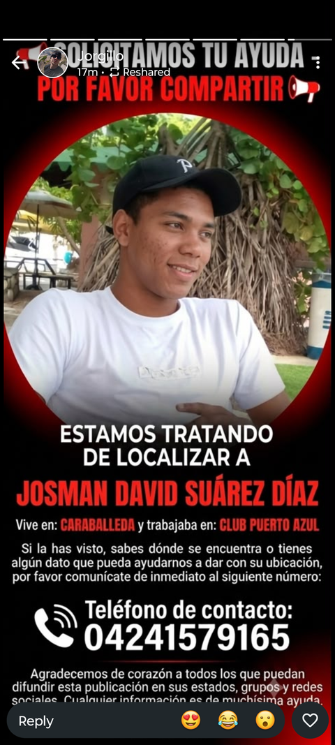 Foto de Josman Suárez