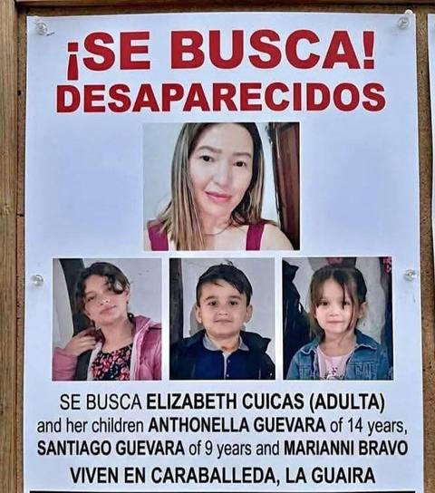Foto de Elizabeth Cuicas, Anthonella Guevara, Santiago Guevara, Marianni Bravo