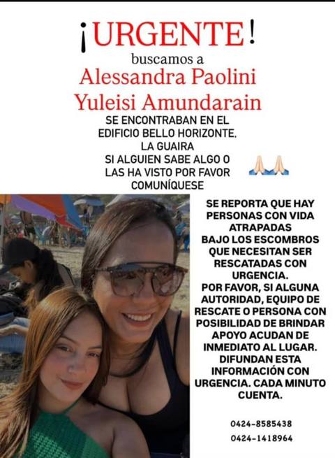 Foto de Alessandra Paolini y yuleisi Amundarain