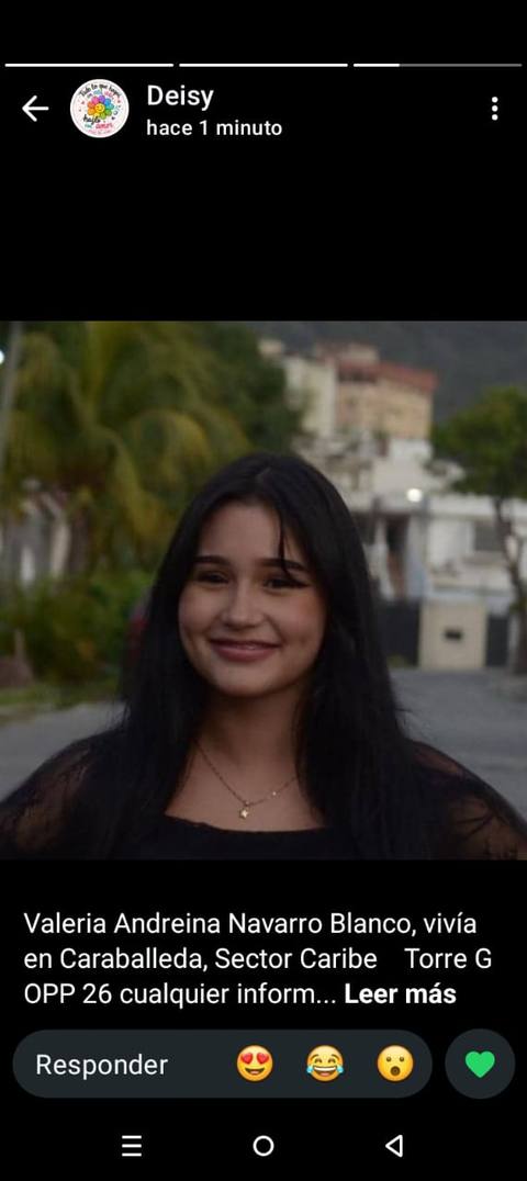 Foto de Valeria A. Navarro Blanco c.i: 34.007.405