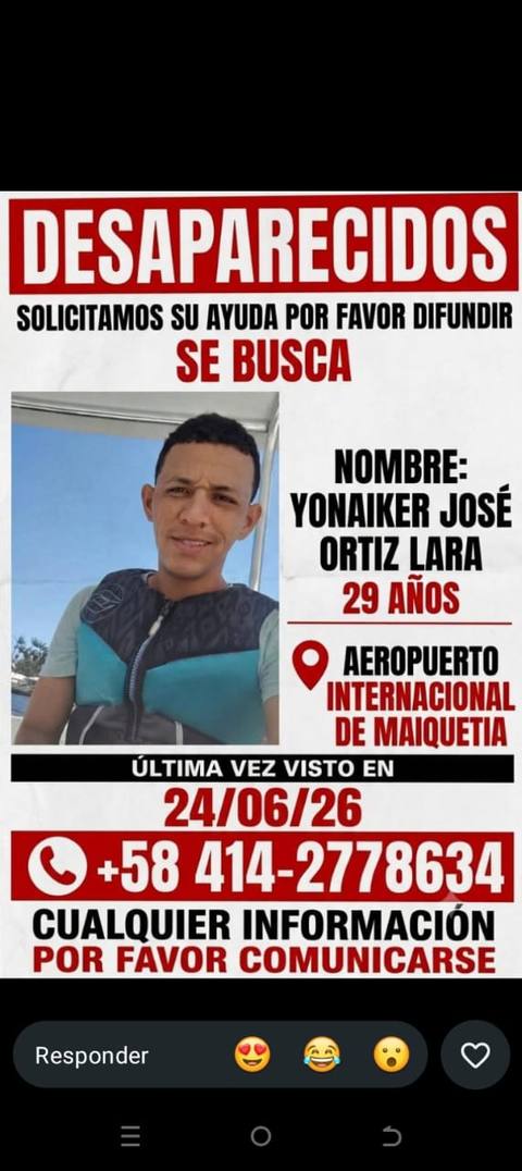 Foto de Yonaiker José Ortiz lara