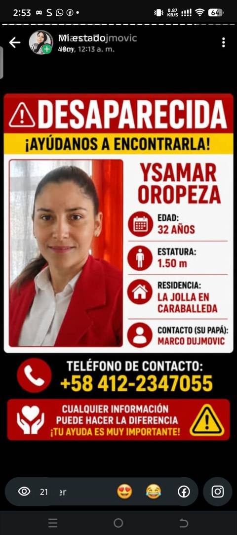 Foto de Isamar oropeza