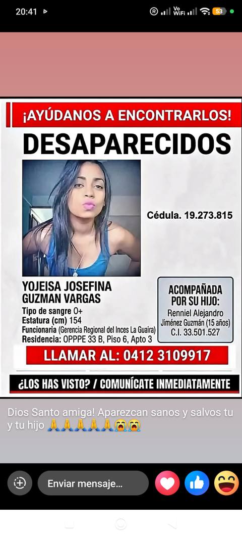 Foto de Guzmán Vargas yojeisa josefina