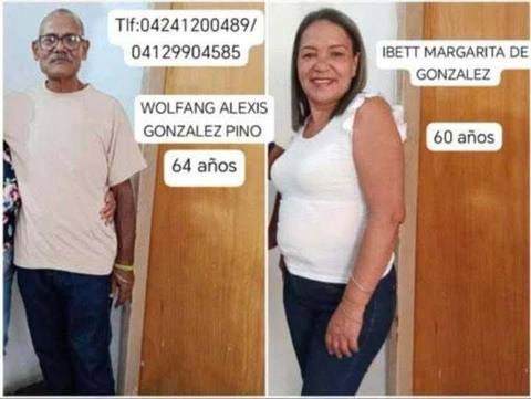 Foto de Wolfang Gonzales e Ibett Margarita de Gonzales