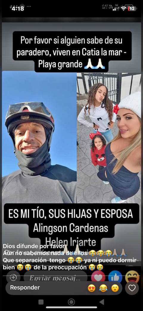 Foto de Alingson cárdenas y helen Iriarte