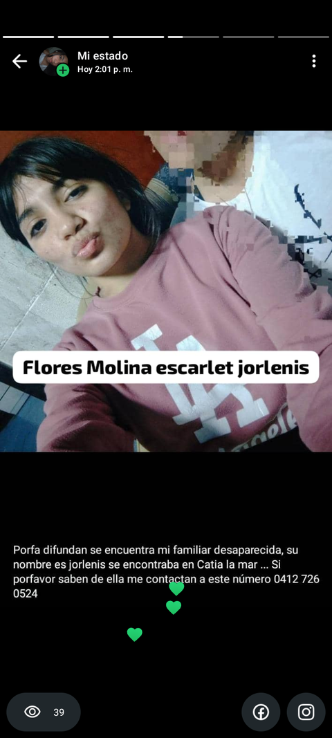 Foto de Flores Molina Scarlet jorlenis