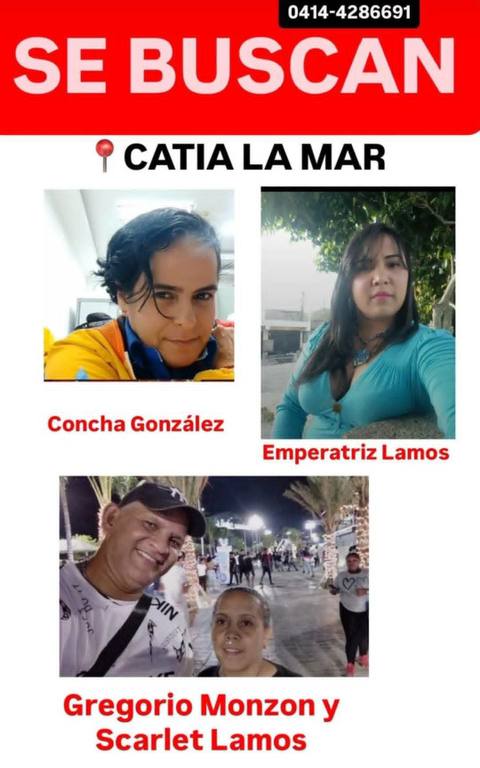 Foto de Concha Gonzales, Emperatriz Lamos, Gregorio Mon\on y Scarlett Lamos