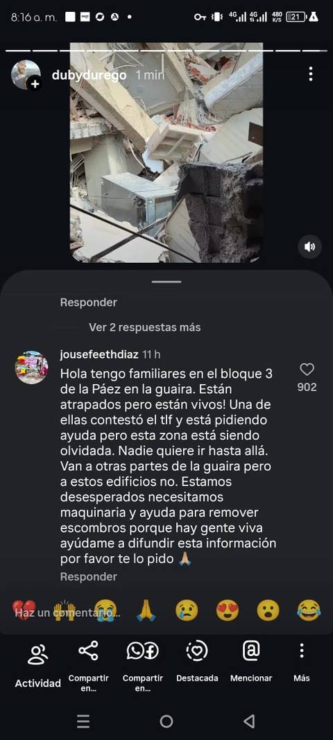 Foto de Esperan rescate Bloque 3 de la Páez en La Guaira