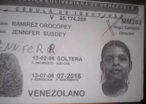Foto de Jennifer Susdey Ramírez Orocopey