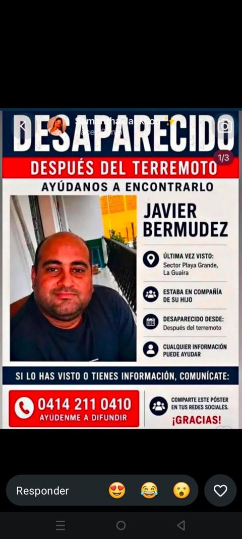Foto de Javier José Bermúdez Torres C. I. 14.164.941