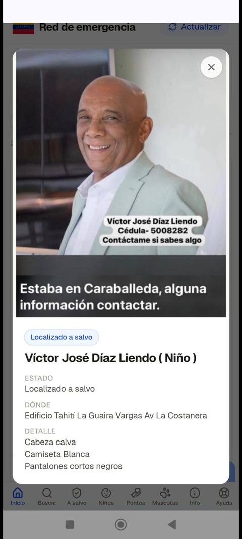 Foto de Víctor días liendo
