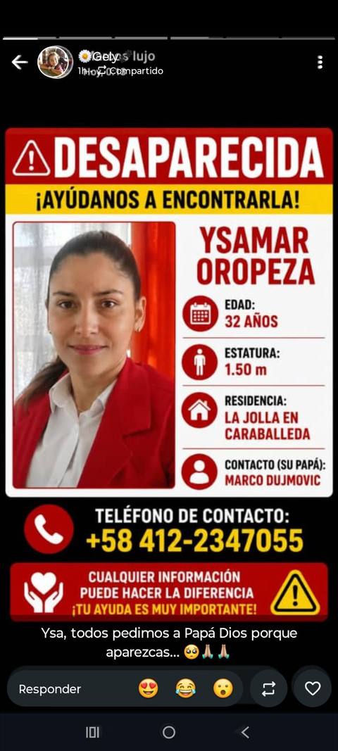 Foto de Ysamar Oropeza