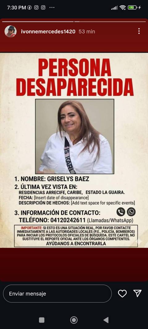 Foto de Griselys del Valle Báez Acosta
