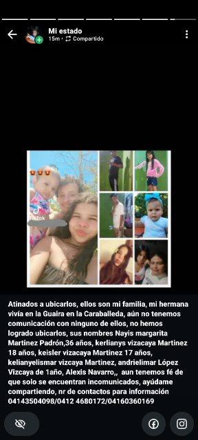 Foto de Nayis Margarita Padrón Martinez ,kerlianys Vizcaya Martinez,Keisler Vizcaya Martinez,Kelianyelismar Vizcaya Martinez,And