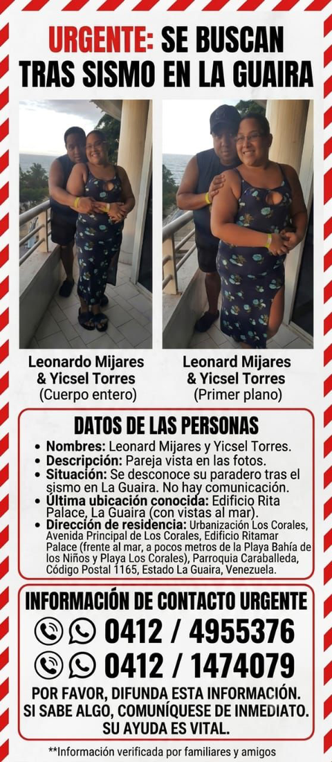 Foto de Leonard Mijares Yicsel Torres.