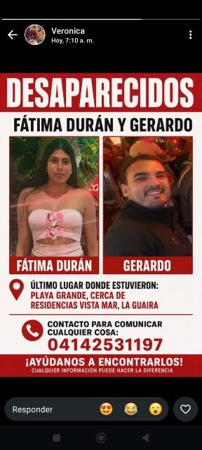 Foto de Fátima Durán y Gerardo canelón
