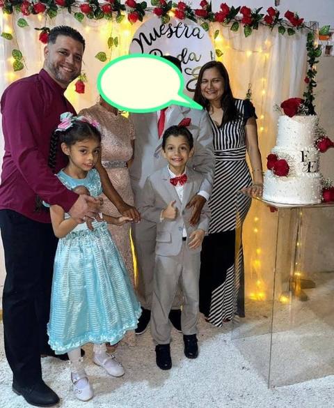 Foto de Jackeline Hernández  CI 14.551.398, Anderson Chacón, Jaris Chacón y Omar Chacón