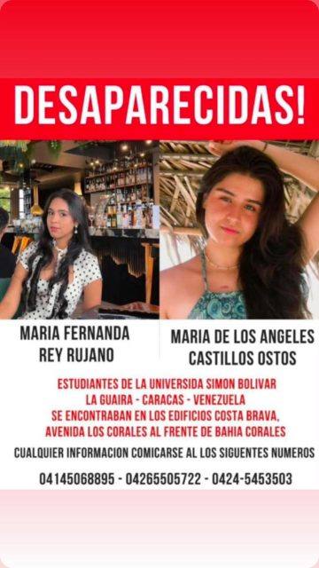 Foto de María Fernanda rey y María de los ángeles Castillo