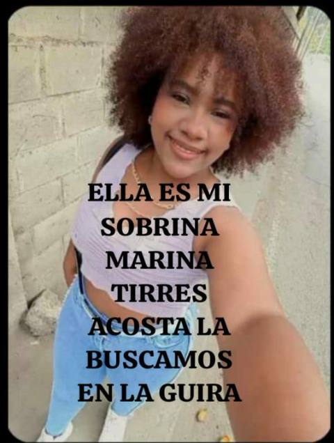Foto de MARINA TIRRES ACOSTA, Ya Apareció sana.
