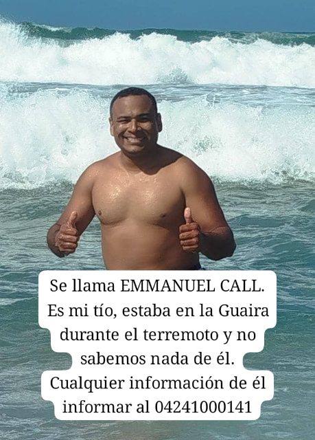 Foto de Emmanuel José call hospedales