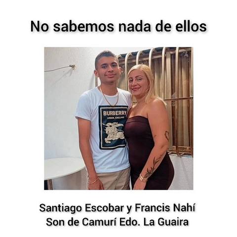 Foto de Santiago Escobar y Francis Nahí