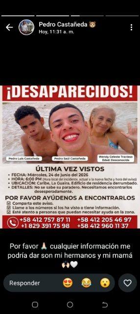 Foto de PEDRO LUIS CASTAÑEDA PEDRO SAUL CASTAÑEDA WENDY TRAVIESO