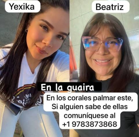 Foto de Yexika su mamá e hijo Colmenares burke