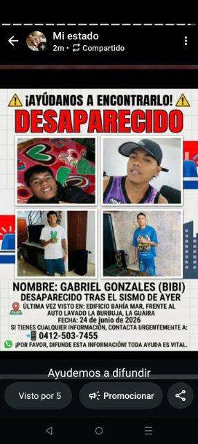 Foto de Gabriel González mejor conocido como Bibi